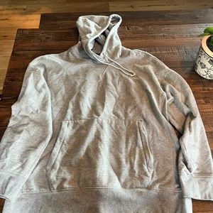 plain grey hoodie